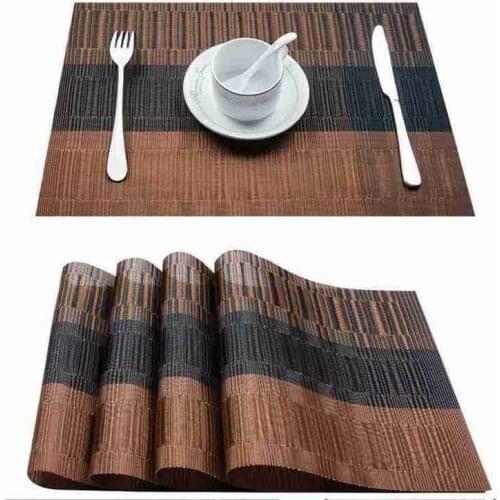 1pc PVC Plastic Placemats for Dining table mat set Linens place mat in Kitchen Tableware Pad Coffee Tea Place Mat