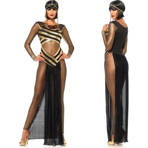 Sexy Exotic Cleopatra Greek Goddess Costume Halloween Sexy Stage Show Cosplay Uniform