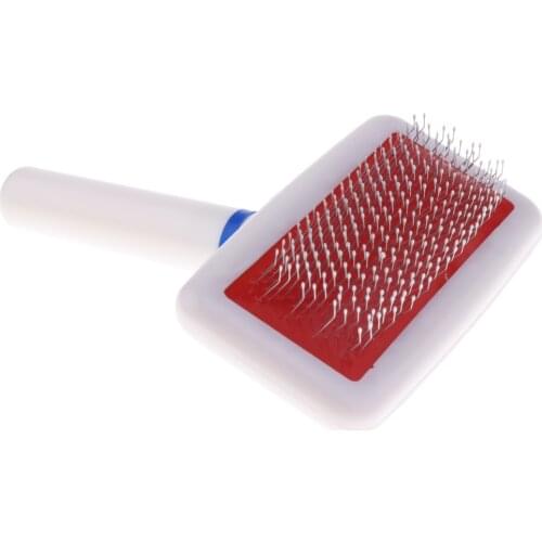 Pet Hair Comb Undercoat Rake Slicker Brush Grooming Comb Pet Dog Cat White
