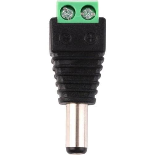 DC12V Plug Adapter Connector Male For 5050 3528 LED Strip Power Supply Wholesale