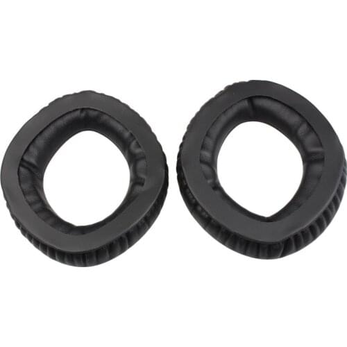 Replacement Ear Pad Cushions Top Quality Of Protein Leather And Memory Foam For Sennheiser PX360 MM550-X MM550 Travev Black
