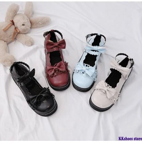 Bowknot PU Leather Shoes Women Student Shoes Comfortable Rubber Flat Shoes Women Casual Shoes Flats Round Toe Loafers Autumn NEW