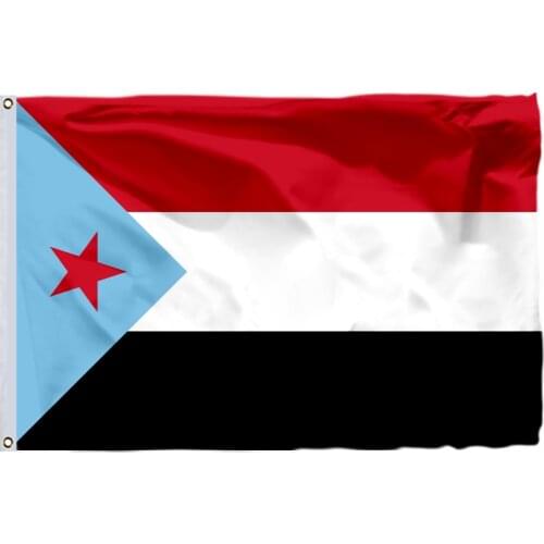 South Yemen Flag 150X90cm (3x5FT) 120g 100D Polyester Double Stitched High Quality Banner Ensign Free Shipping