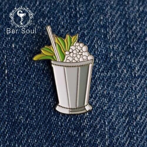 Bar Soul Bartender Badge Japanese Brooch Cocktail Badge Exquisite Professional Bartender Trinket Symbol Of Bartender