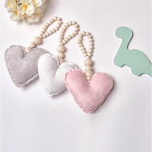 1Pc Nordic Stars Moon Wooden Beads Strings Toys Baby Kids Bed Room Crib Tent Decorative Ornaments Photography Props Supply