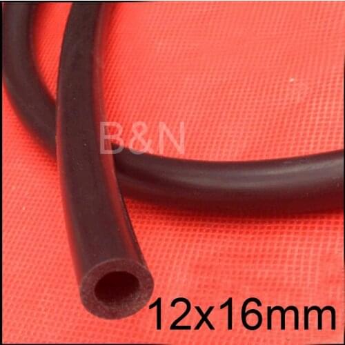 12x16 Black Silicone Rubber Tubing Flexible High temperature resistant Hose Tube