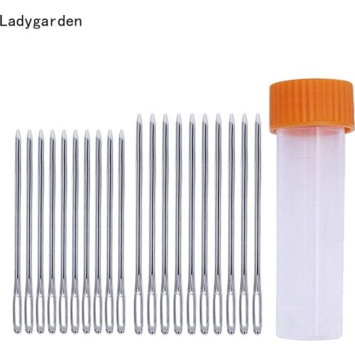 20/100PCS 48/52mm Knitters Wool Large Eye Blunt Needles Leather Sewing Needle Silver Round Head Embroidery Tapestry Sewing Tools