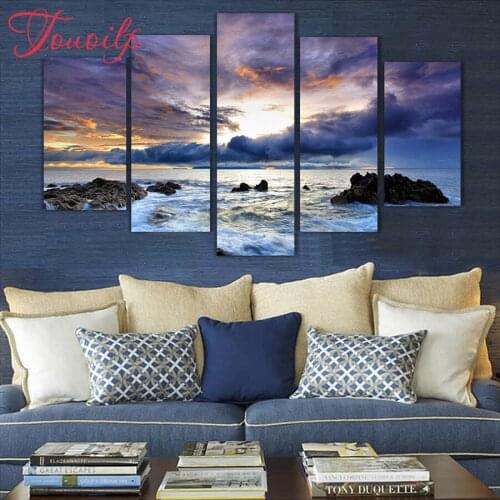 Diy 5d Diamond painting Diamond embroidery sea Multigang painting diamond cross stitch crystal full diamond painting home decor