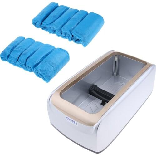 Automatic Shoe Cover Dispenser Machine with 100pcs Non-Woven Overshoe (Gray)