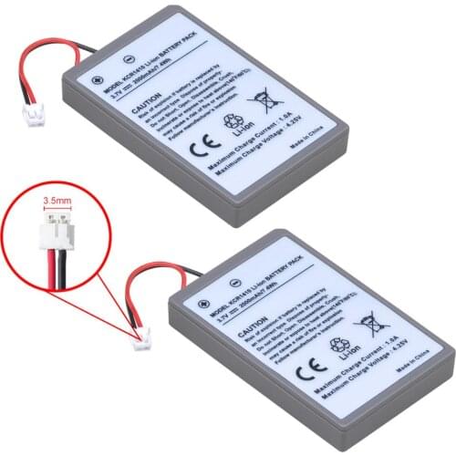 Batmax 2pcs Gamepad Battery for Sony PS4 Pro Slim Bluetooth Dual Shock Controller Second Generation CUH-ZCT2 CUH-ZCT2U
