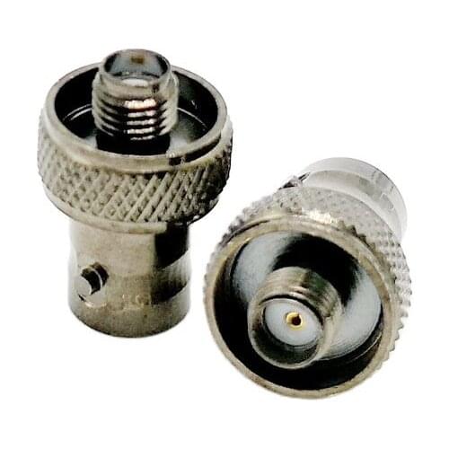 Black BNC Q9 to sma connector BNC female to SMA Female for Antenna adapter 1pcs