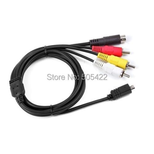 10 PIN to Svideo AV RCA Digital Camera Camcorder Cable for Sony DV Handycam DCR-DVD610/e DCR-HC44e