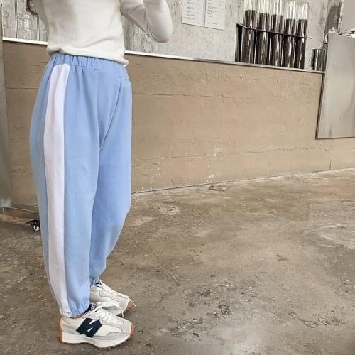 Childrens Sports Pants 2021 Autumn New Baby Trousers Boys and Girls Loose Casual Pants Toddler Trousers Kids Jogging Pants 2-8Y