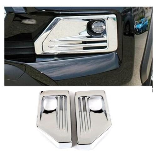 For Toyota Rav4 TRD Off Road 2019-2021 Accessories ABS Front Fog Light Cover Chrome Fog Lamp Trim Frame Sticker