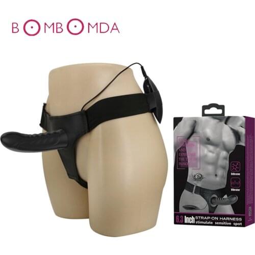 Wearable Strap On Dildo Vibrator For Women Clitoris G spot Stimulator Vagina Massager Belt Dildo Sex Toys For Lesbian Masturbate