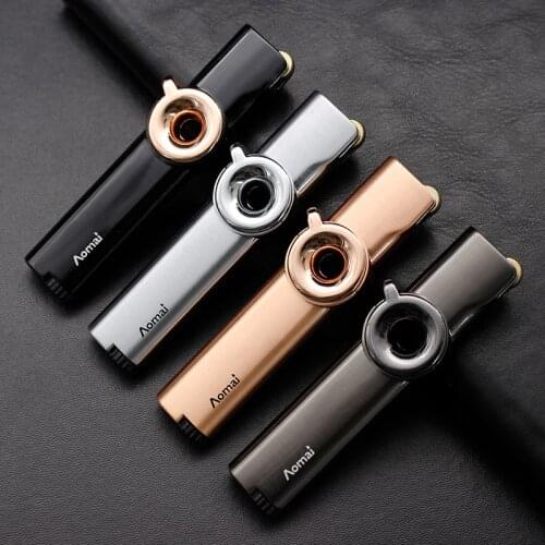 Torch/Turbo Lighter Grinding Wheel Flint Gas Lighter 1300C Metal Cigarette Lighters Cigar Smoking Accessories Gadgets for Men