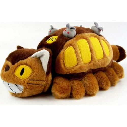 30cm My Neighbor Totoro Catbus Cat Bus Anime Catbus Kawaii Cartoon Animal for Children Christmas Plush Doll Soft Toy