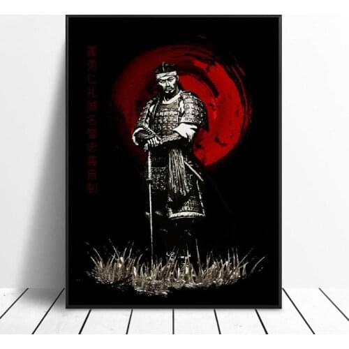 Samurai Bushido Painting Canvas poster Wall Art Pictures for Living Room Home Decoration No Frame