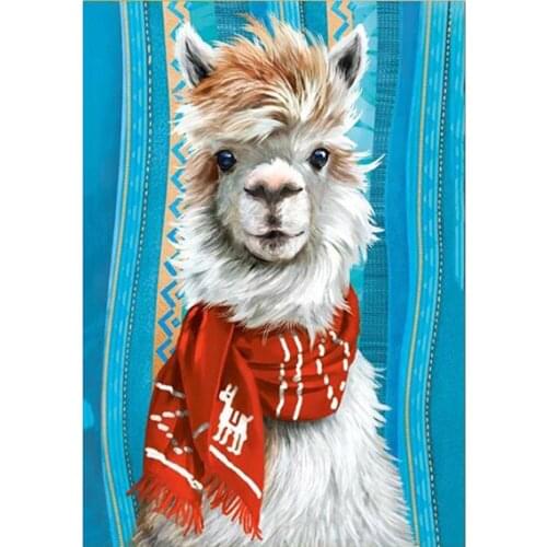 KEXINZU Animal Diamond Painting Kits Alpaca Mosaic Decorations For Home Embroidery Wall Stickers Diamond Art