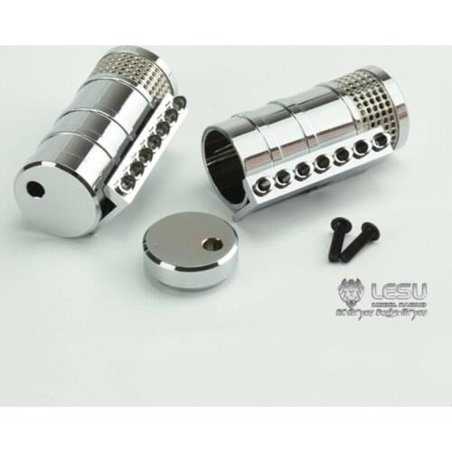 Metal LESU Air Filter for 1/14 TAMIYA RC Tractor Truck Globe Liner King Hauler Model Car