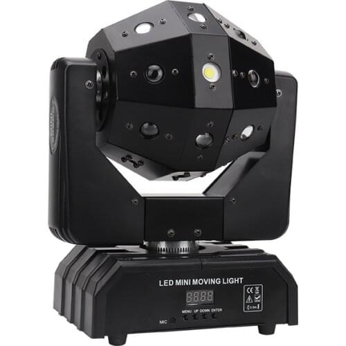 New 16 Strobe Beam Red Green Laser 3 IN1 LED Moving Head Lights 16X3W RGBW Colorful LED Moving Head Beam Lights