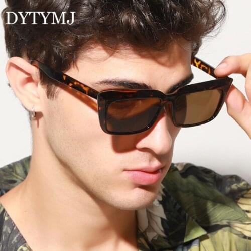 DYTYMJ Retro Square Sunglasses Men Vintage Sun Glasses for Men/Women Luxury Designer Eyeglasses Men Mirror Gafas De Sol Mujer