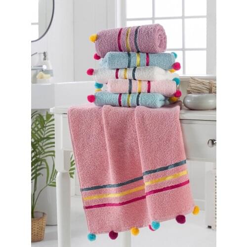 Organic Cotton %100 Home Supplies Soft Face/Hand Towel Thick Absorbent Cloth Dishcloths Hanging Cloth Home Accessories 50*90cm