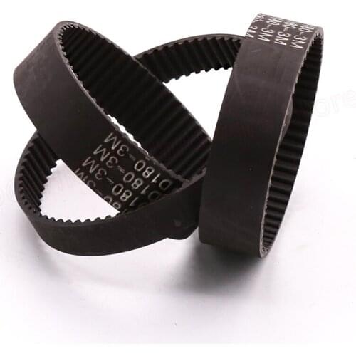 HTD-3M Closed Loop Timing Belt 204 207 210 213 216 219 222 225 228 231 351mm Length 10mm Width Smooth Transmission 1/2/3/8pcs