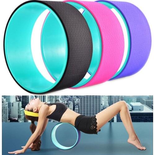 Rooxin Pilates Circle Yoga Fitness Roller Wheel Back Training Tool Slimming Magic Waist Shape Pilates Stick Fitness Equipment