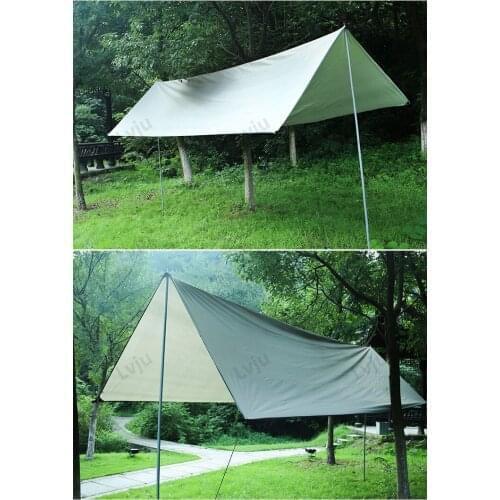 Lvju 3x4m Beach Sun Shelter Tarp Tent Shade Ultralight Garden Awning Canopy Sunshade Outdoor Camping Hammock Rain Fly-10 x 12 FT