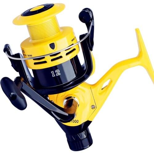 Sougayilang Spinning Fishing Reels 2000-7000 Series Feeder Fishing Reel 5.2:1 Gear Ratio Carp Fishing Tackle Rear Brake Reel