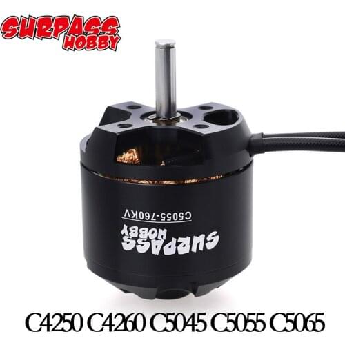 Surpass Hobby Brushless Motor C4250 C4260 C5045 C5055 C5065 14Pole with Acc for UAV Aircraft Multicopters RC Plane Helicopter