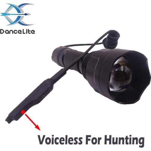 Focus Zoom in/out C8s with XP-L HI V3 1MODE LED Flashlight Torch with Remote Switch (voiceless for hunting)