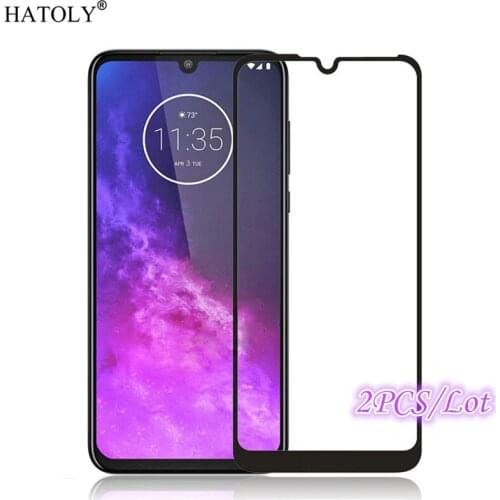 2PCS For Glass on Motorola One Zoom Screen Protector Moto One Pro Tempered Glass Full Glue Cover Phone Glass For Moto One Zoom