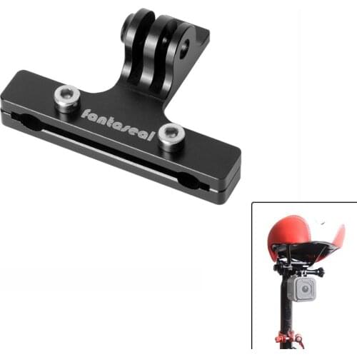 Aluminium Alloy Bike Handlebar Bracket Clamp + Saddle Bicycle Seat Mount Kit for Gopro Hero 7 6 5 4 3 Black SJCAM Xiaomi Yi Eken
