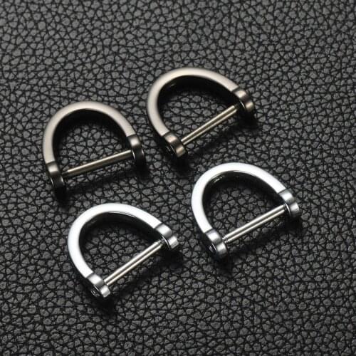 1 Pcs Car Keychains D-type High-grade Zinc Alloy Quality Detachable Antistatic Hook Car Styling Automotive-parts