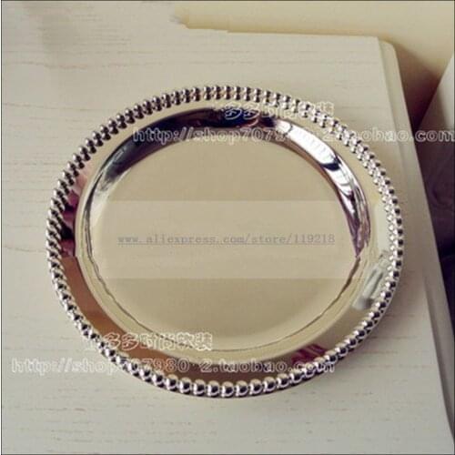 1PCS European silver plated double afternoon tea snack stand wedding dessert set double cake displaystand