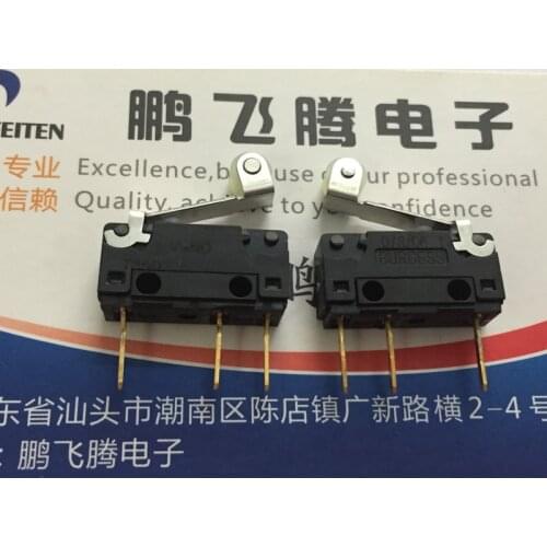 1PCS Swiss Burgess V4NC microswitch 3-pin rocker travel limit push switch with roller V4NCT8A1