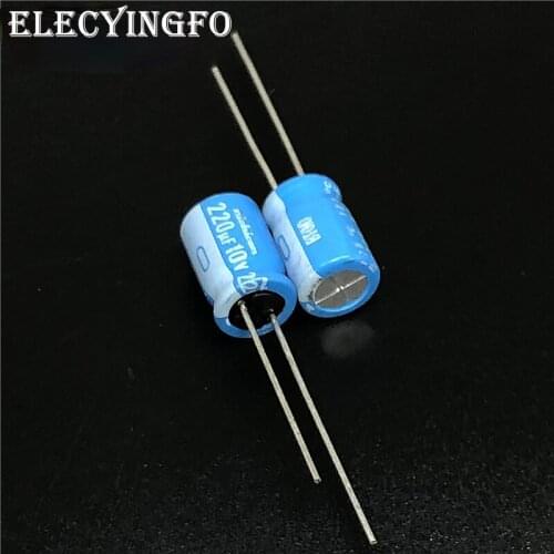 10pcs/100pcs 220uF 10V220uf NICHICON BT Series 8x11.5mm Highly dependable reliability 10V220uF Aluminum Electrolytic capacitor