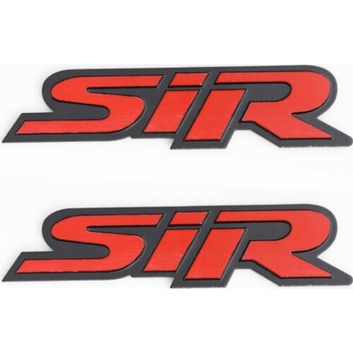 2pcs Metal 3D SiR Trunk Rear Fender Emblem Badge Decal Stickers JDM Sport Turbo