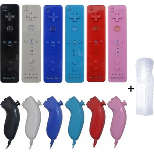 2 In1 Bluetooth-compatible Controller For Wii/Wii U Console Motion Plus Gamepad For Nin Tend Bluetooth Remote Controller For Wii