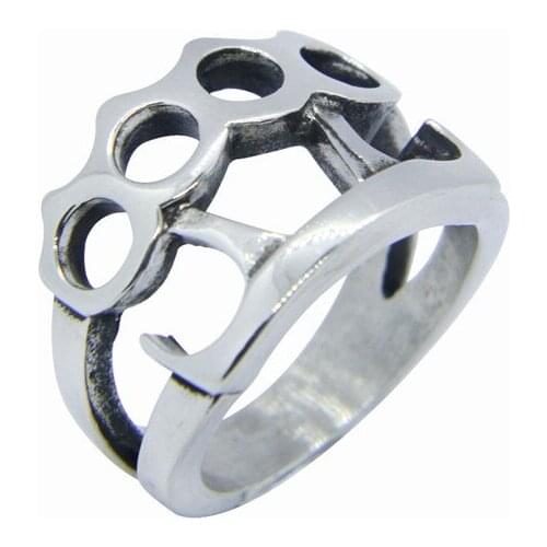 2018 New Boxing Ring 316L Stainless Steel Women Mens Ladies Fashion Boxing Ring