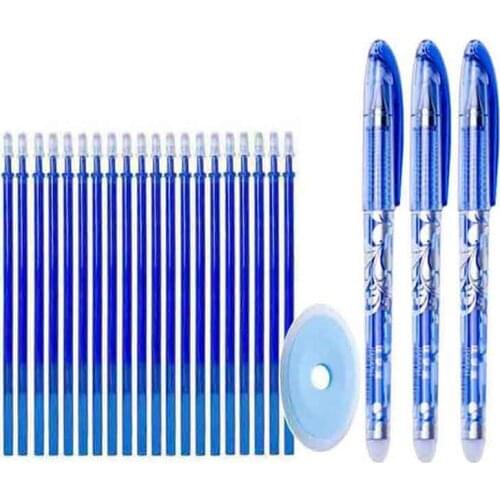 29 pcs/set Erasable Gel Pen Refills Rod 0.5mm Washable Handle Magic Erasable Pen School Pen Writing Tools Kawaii Cute Stationery