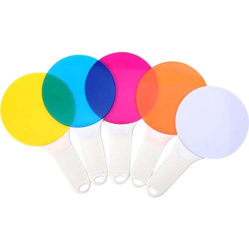 5x Plastic Color Paddles Color Toys, Science Color Educational Toys for Children Kids
