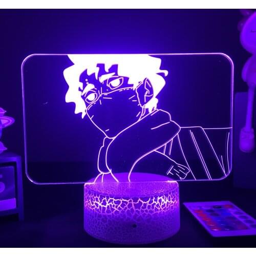 Anime Haikyuu!! 3D Lamp Kiyoomi Sakusa Figure Led Night Light for Bedroom Decor Kids Gift Haikyuu Rgb Colorful Bedside Lamp