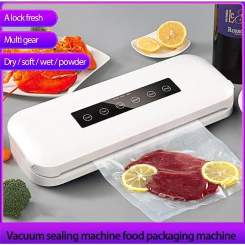 ABS Touch Automatic Vacuum Sealer Packaging Machine Sealing Machine Kitchen Accessories（Buy one get 10Pcs Vacuum Bags