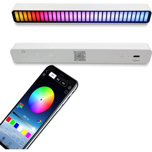 Car Sound Control LED Light RGB Voice-Activated Music Rhythm Lamp Home & Car Decorative Atmosphere Light