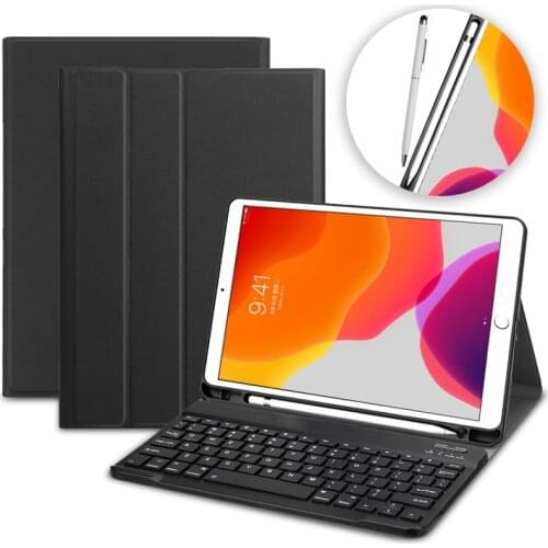 Keyboard Case for Ipad 10.2 2019 Bluetooth Keyboard Cover for Apple Ipad 7th Generation A2200 A2198 A2197 Russian Keyboard