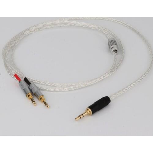 Preffair High Quality Cable with 3.5mm Stereo Plug To Dual 2.5mm Male Compatible With HiFiman HE400S HE-400I HE-400i HE560