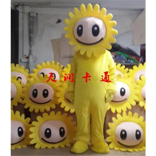 Sunflower Mascot Costume Outfit Halloween Party Parade Dress Cosplay Costume